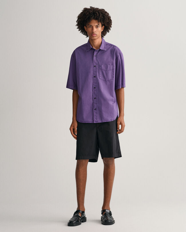 Oversized Fit Sunfaded Kurzarmhemd