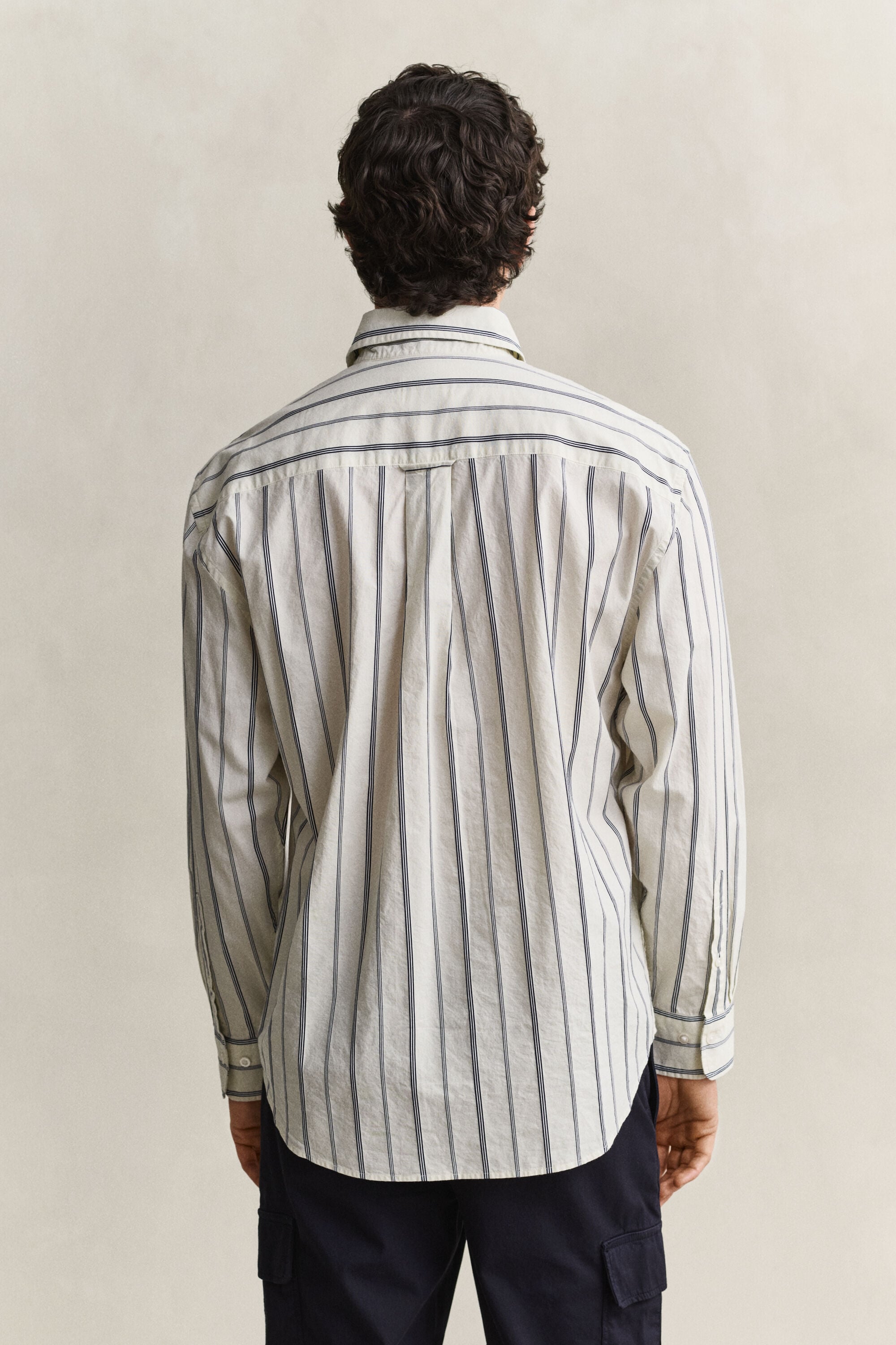 Relaxed Fit Dobby Stripe Hemd