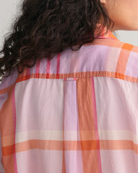 Oversized Madras Bluse