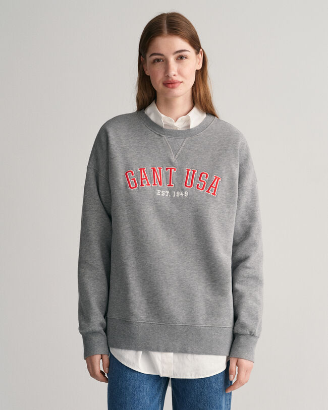 Oversized GANT USA Rundhals-Sweatshirt