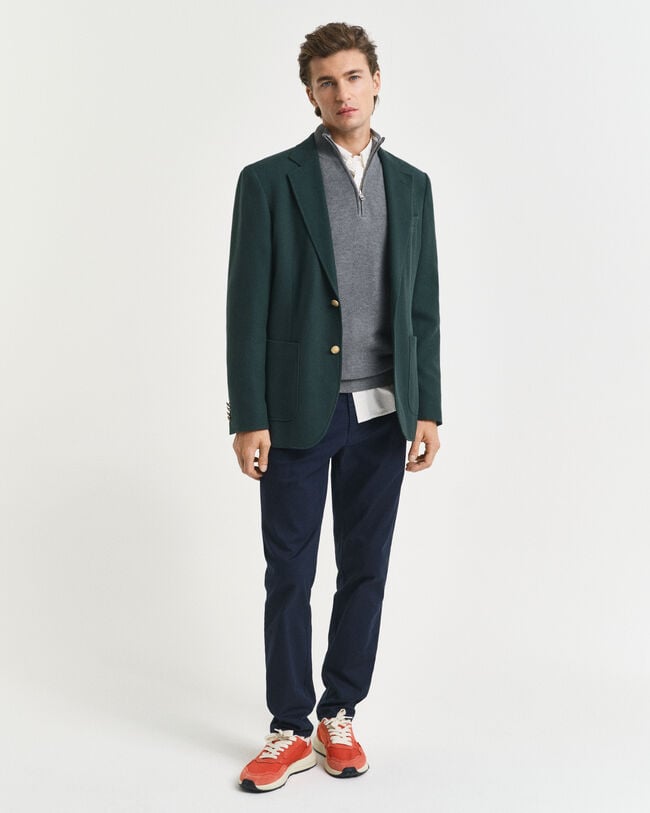 Troyer aus Baumwoll-Piqué