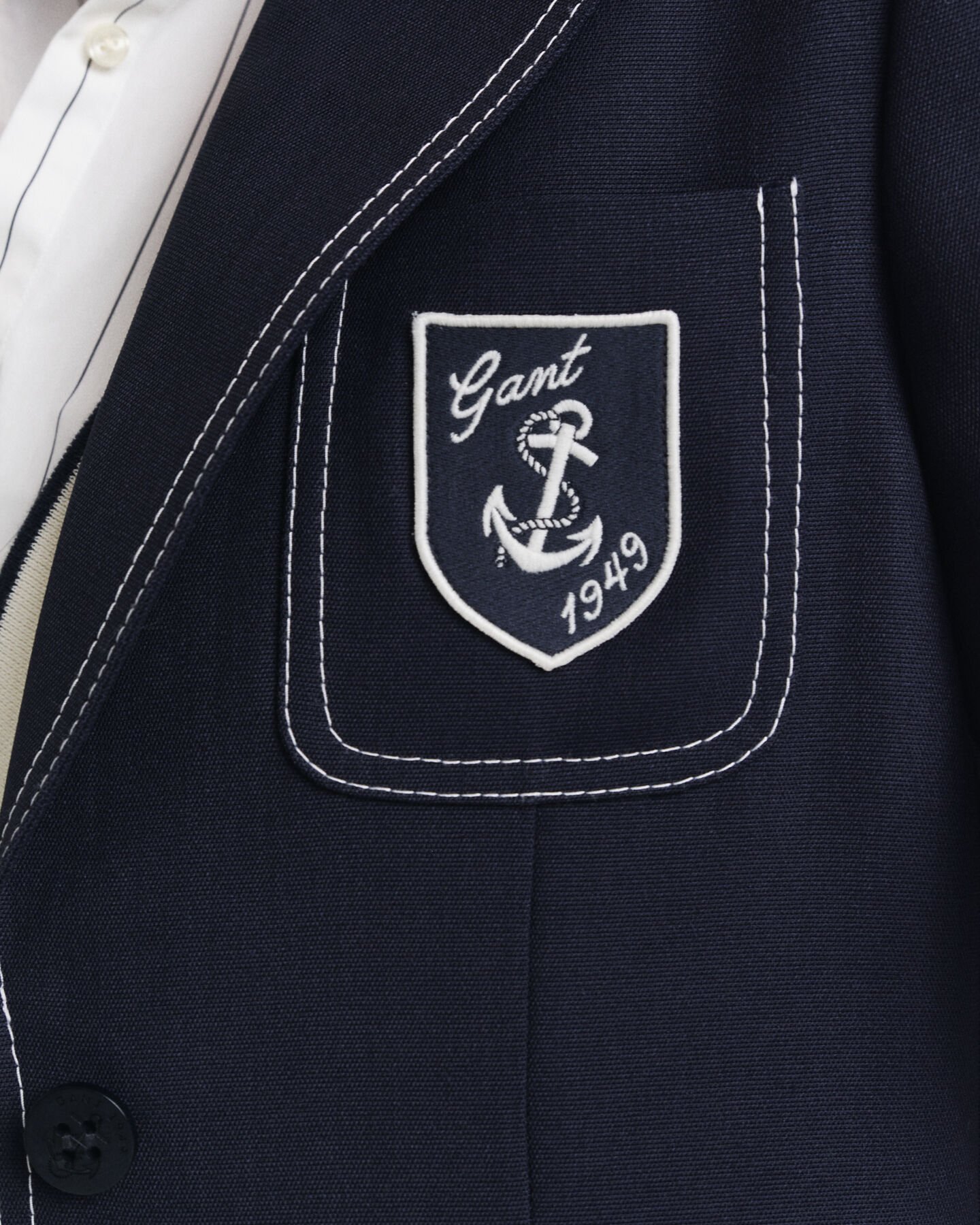 Bullion Blazer mit Kontrastn&auml;hten