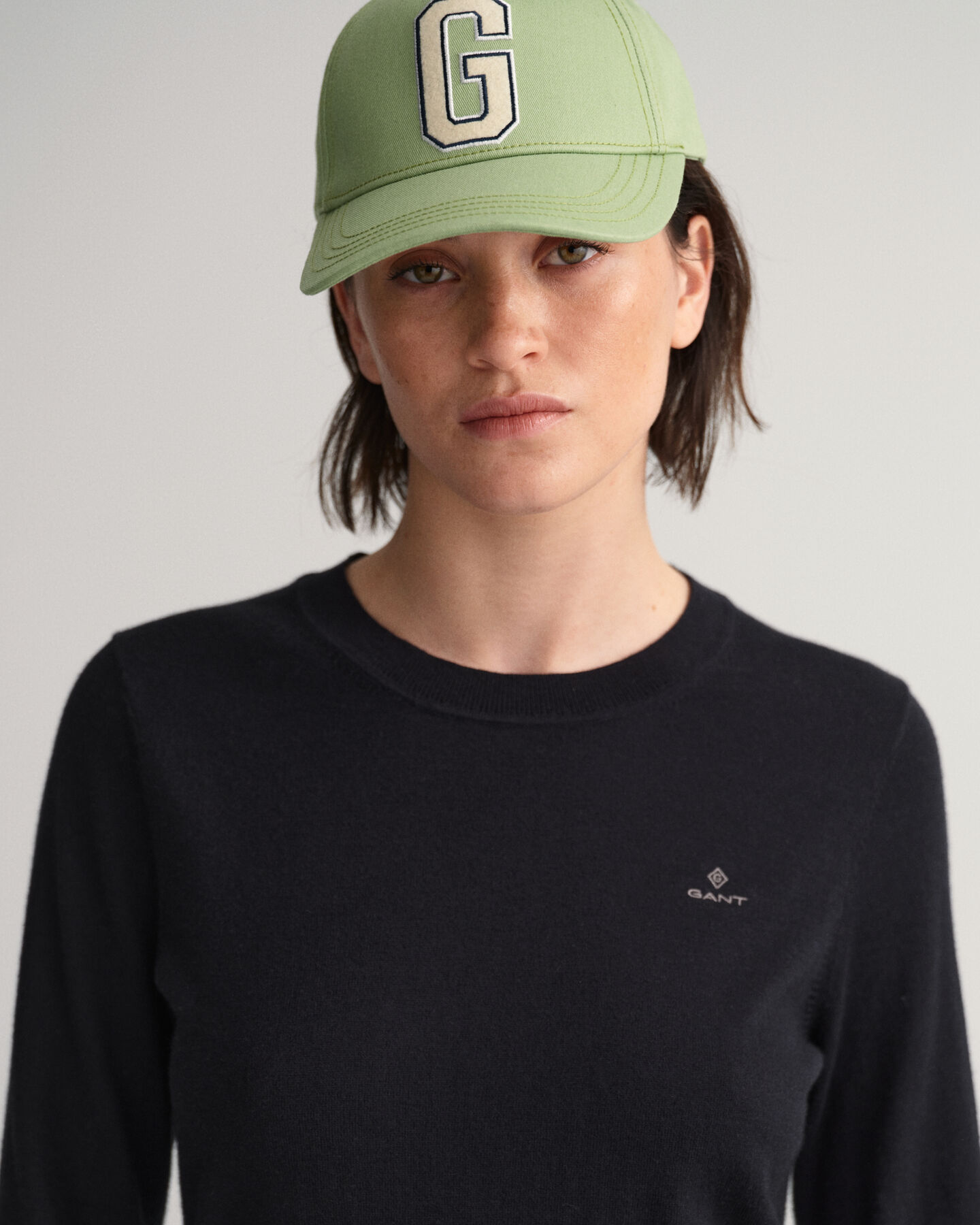 Baumwoll Kaschmir Rundhalspullover