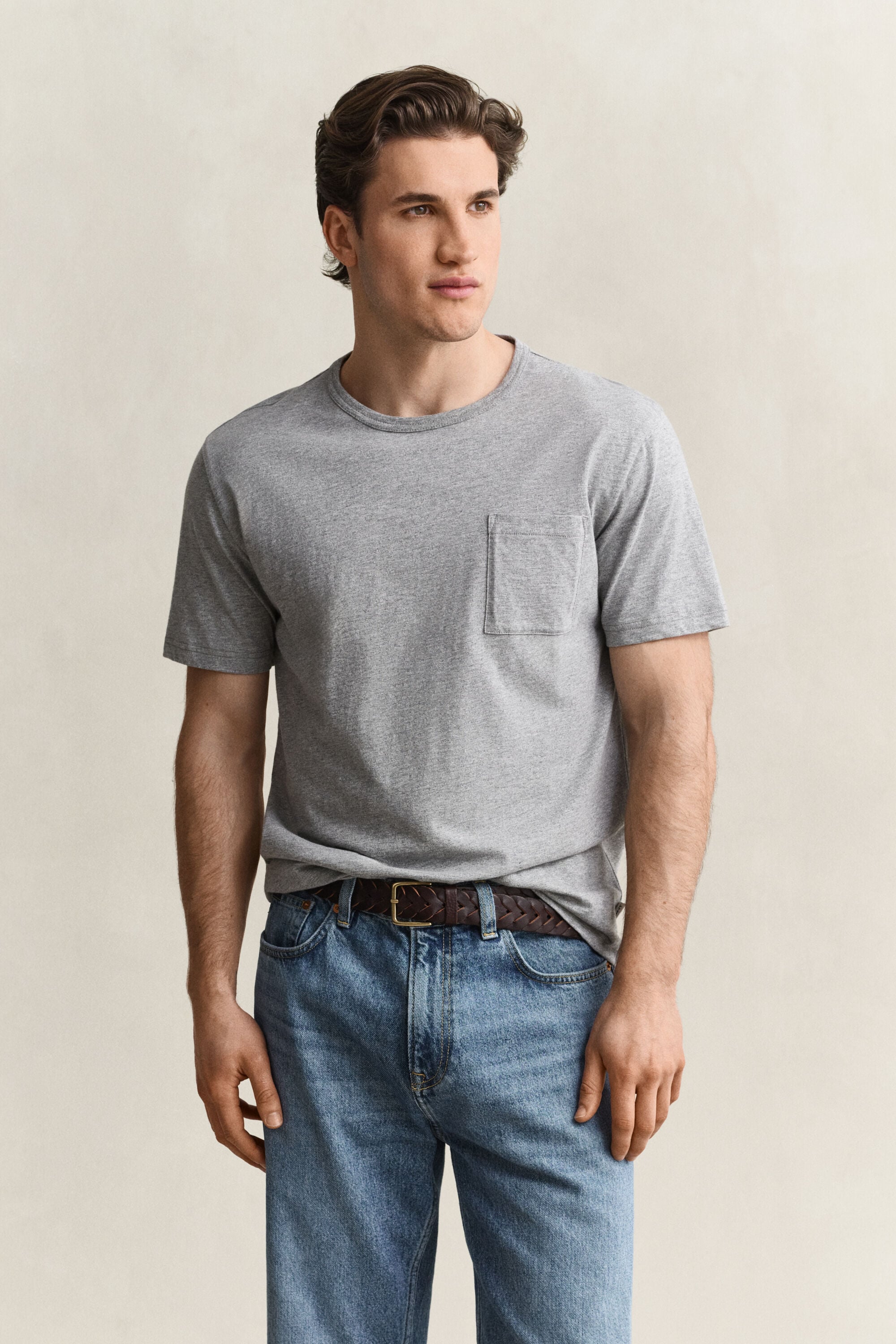 Meliertes T-Shirt