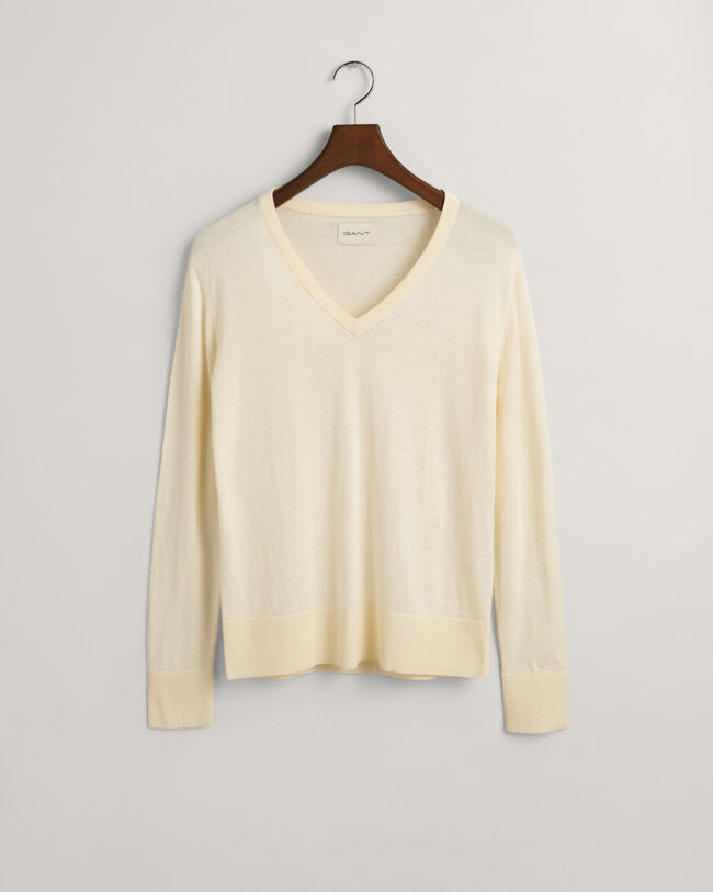 Feinstrick V-Neck Pullover
