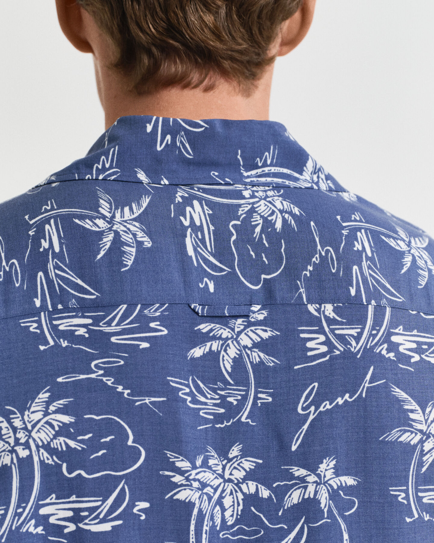 Relaxed Fit Hemd mit Insel-Print