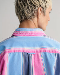 Relaxed Fit Heavy Twill Hemd mit Streifen