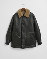 Shearling-Lederjacke