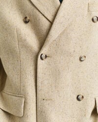 Relaxed Fit Herringbone Anzugsakko mit Noppenstruktur