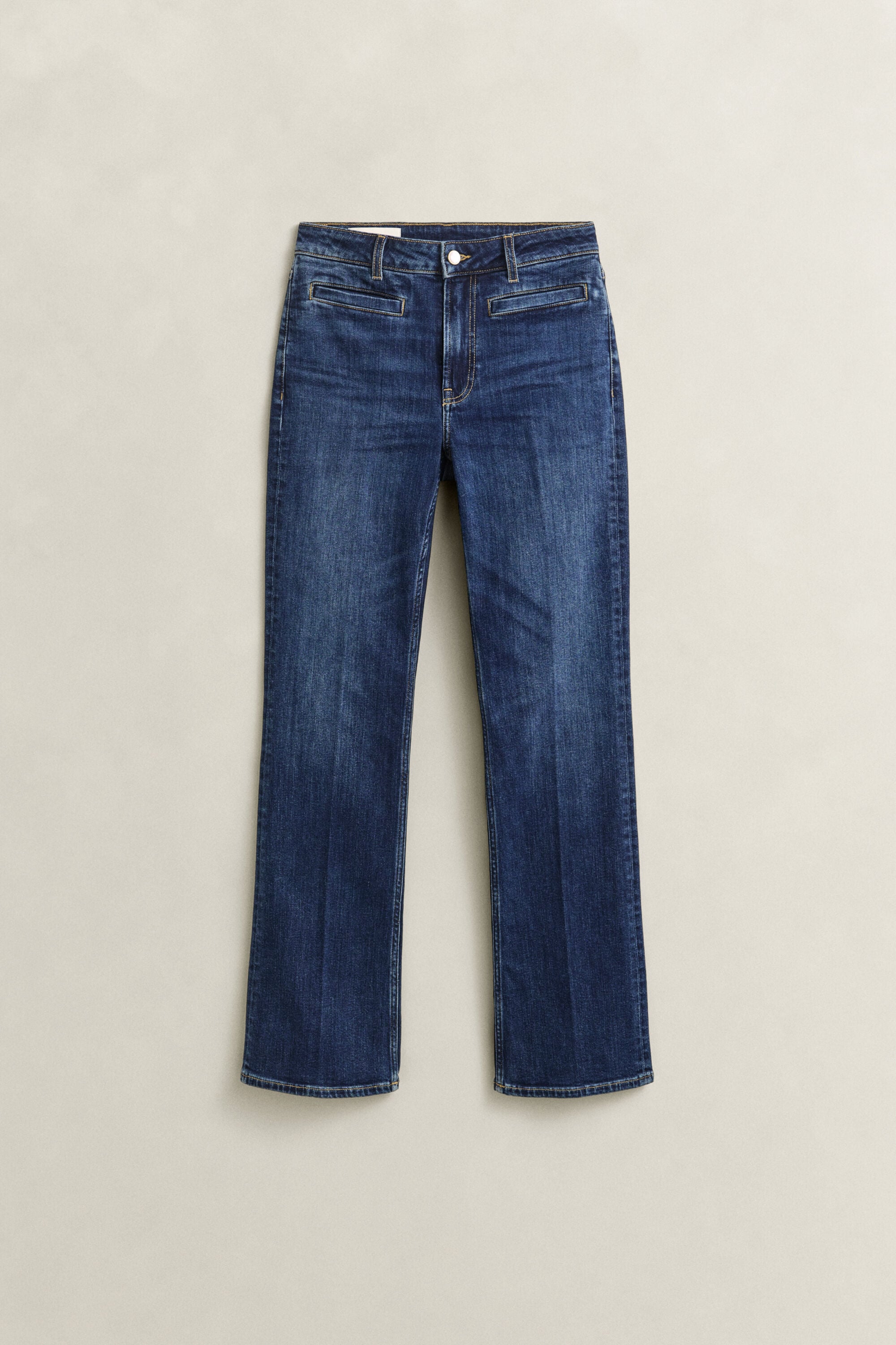 Monogram Jeans mit ausgestelltem Bein