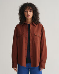 Relaxed Fit Utility-Bluse