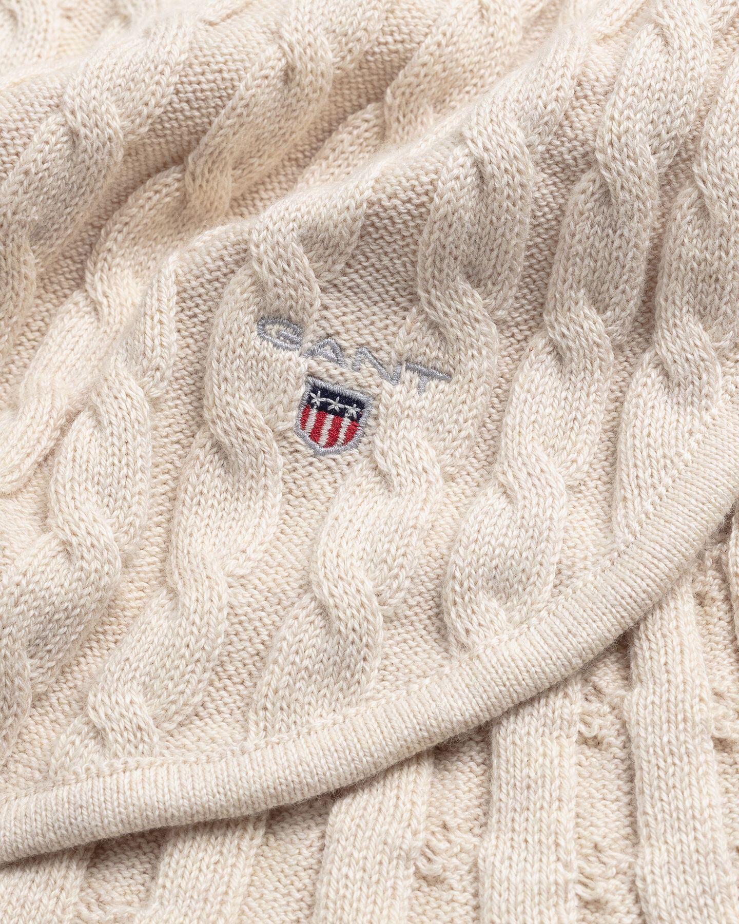 Baby Baumwolldecke mit Zopfmuster