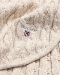 Baby Baumwolldecke mit Zopfmuster