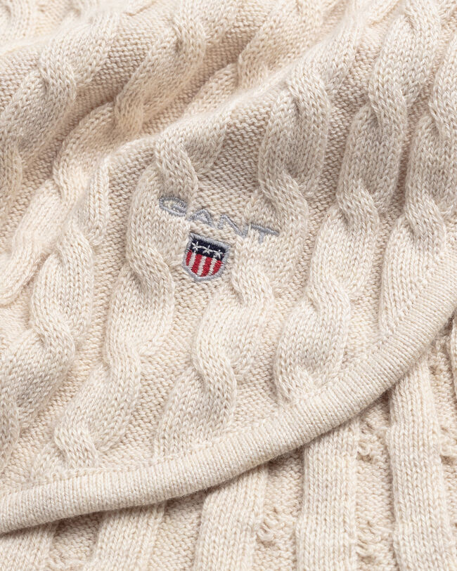 Baby Baumwolldecke mit Zopfmuster