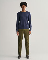 Anzughose aus Baumwolle und Leinen