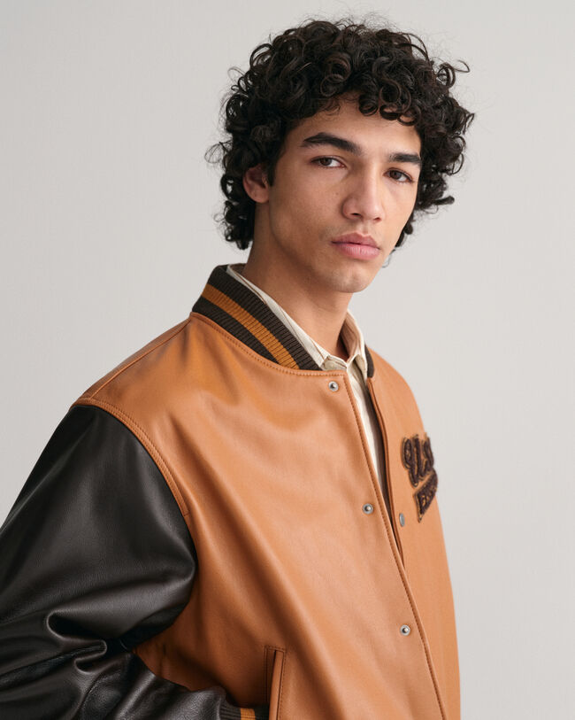 GANT Varsity Jacket aus Leder