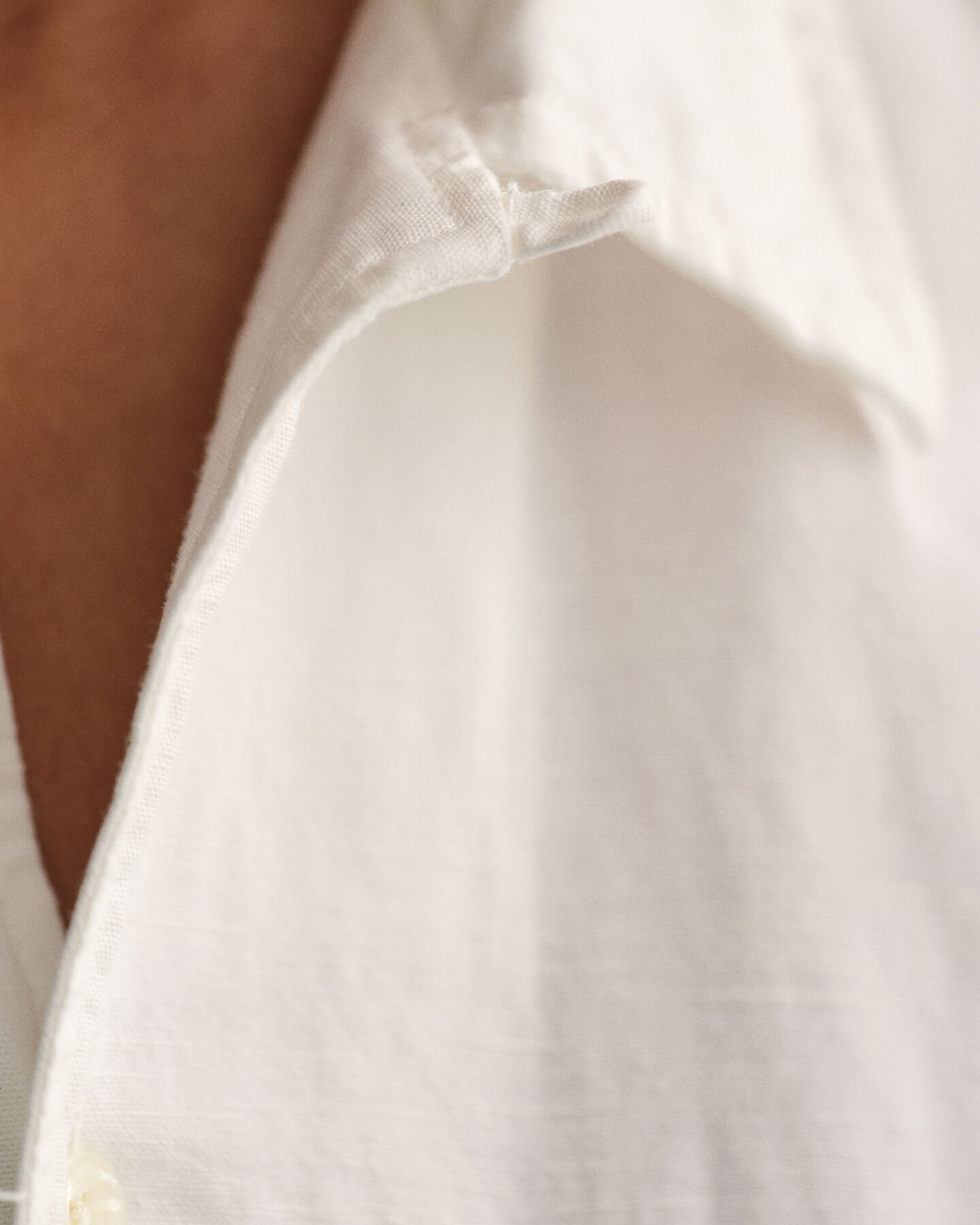 Relaxed Fit Leinen Lyocell Kurzarmhemd