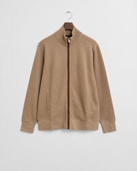 Sacker Rib Strickjacke mit Reißverschluss