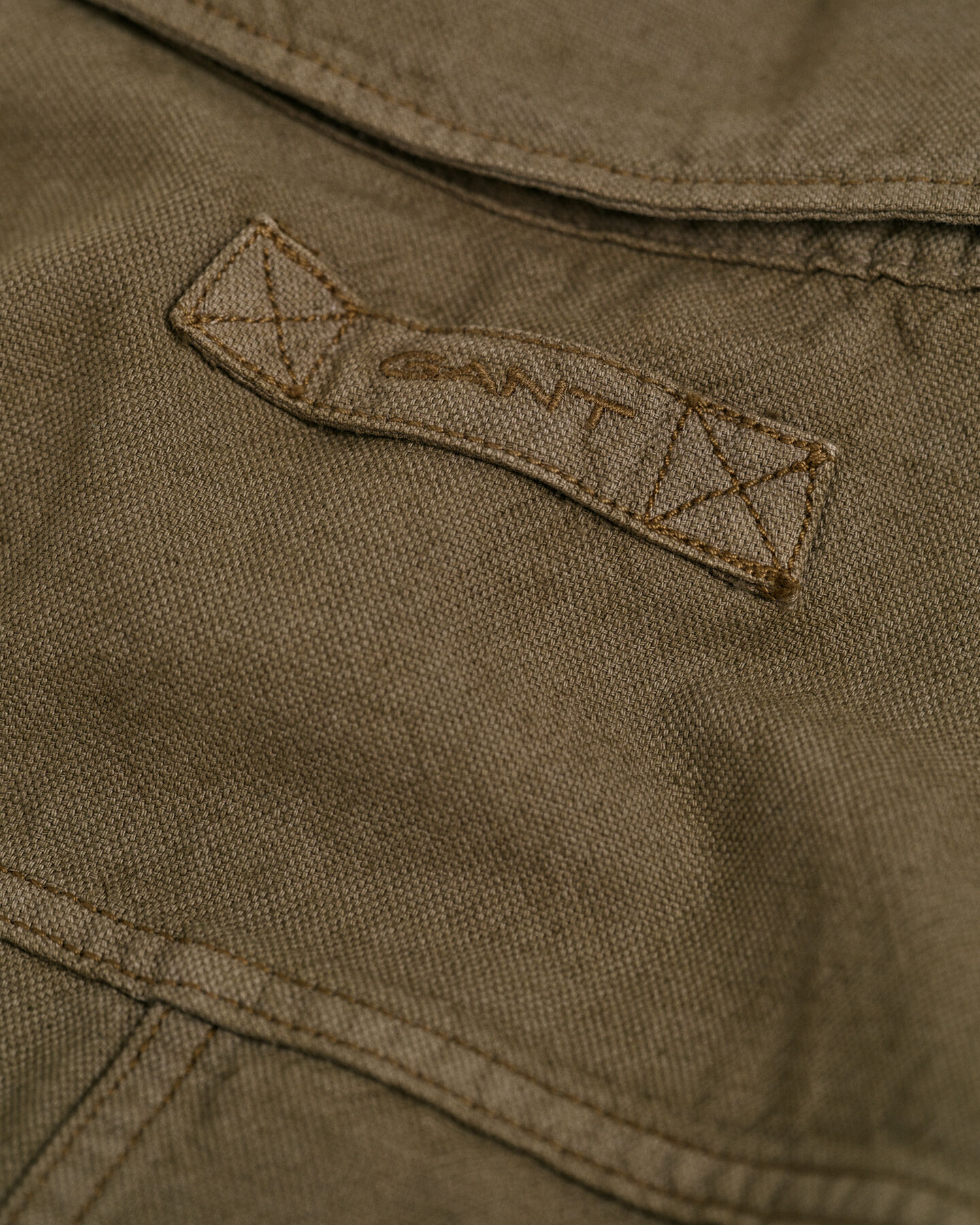 St&uuml;ckgef&auml;rbte Baumwoll Leinen Hemdjacke