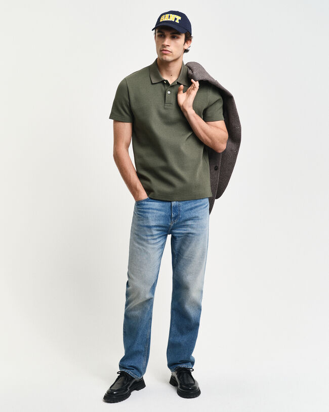 Waffle Textured Poloshirt