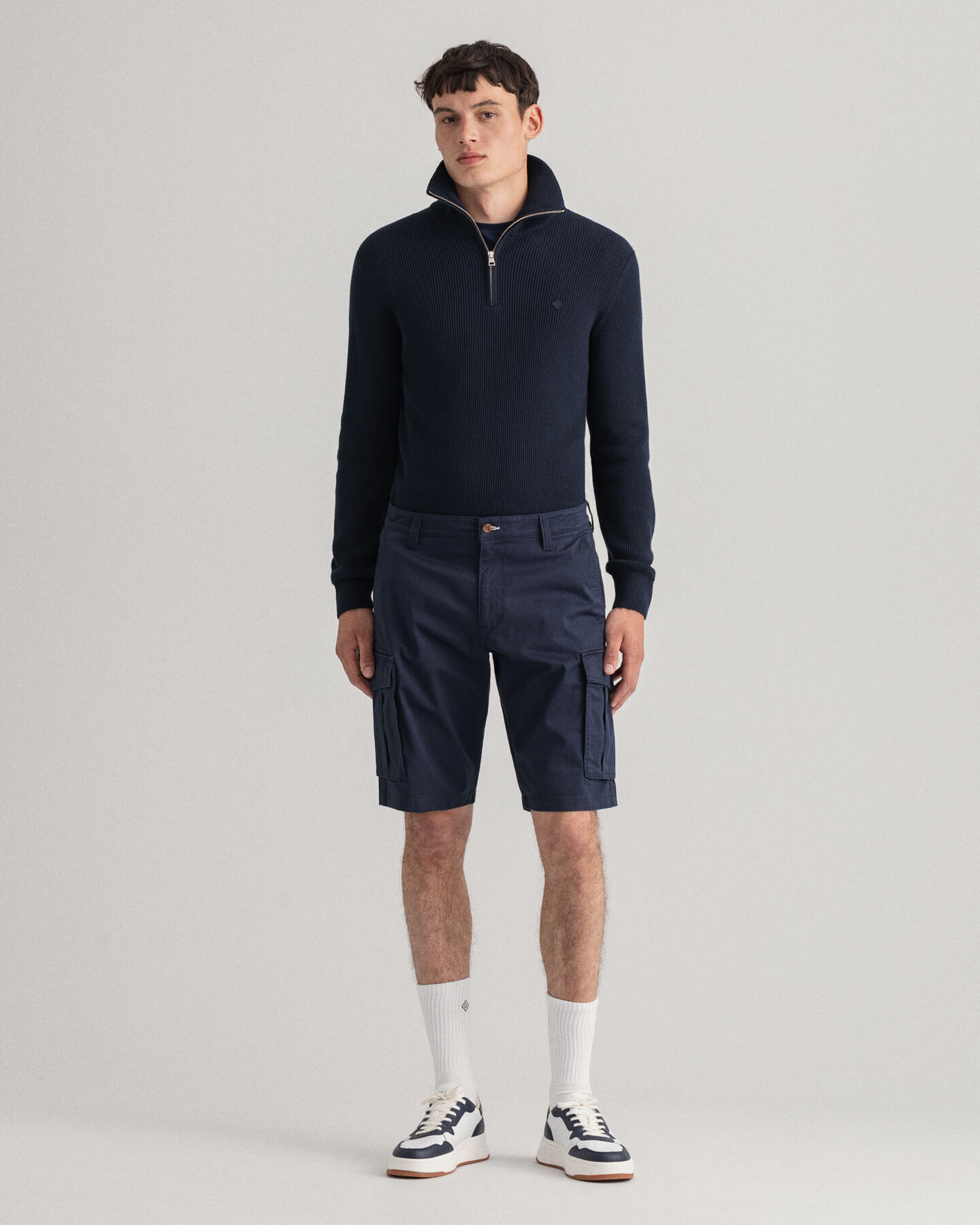 Relaxed Fit Cargoshorts aus Twill