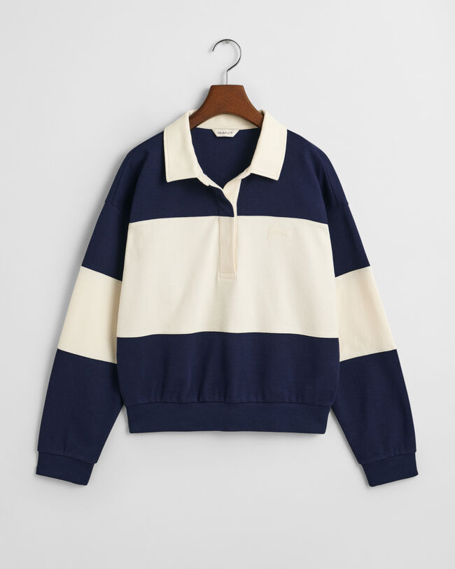 Color Blocked Rugger mit Piquéstruktur