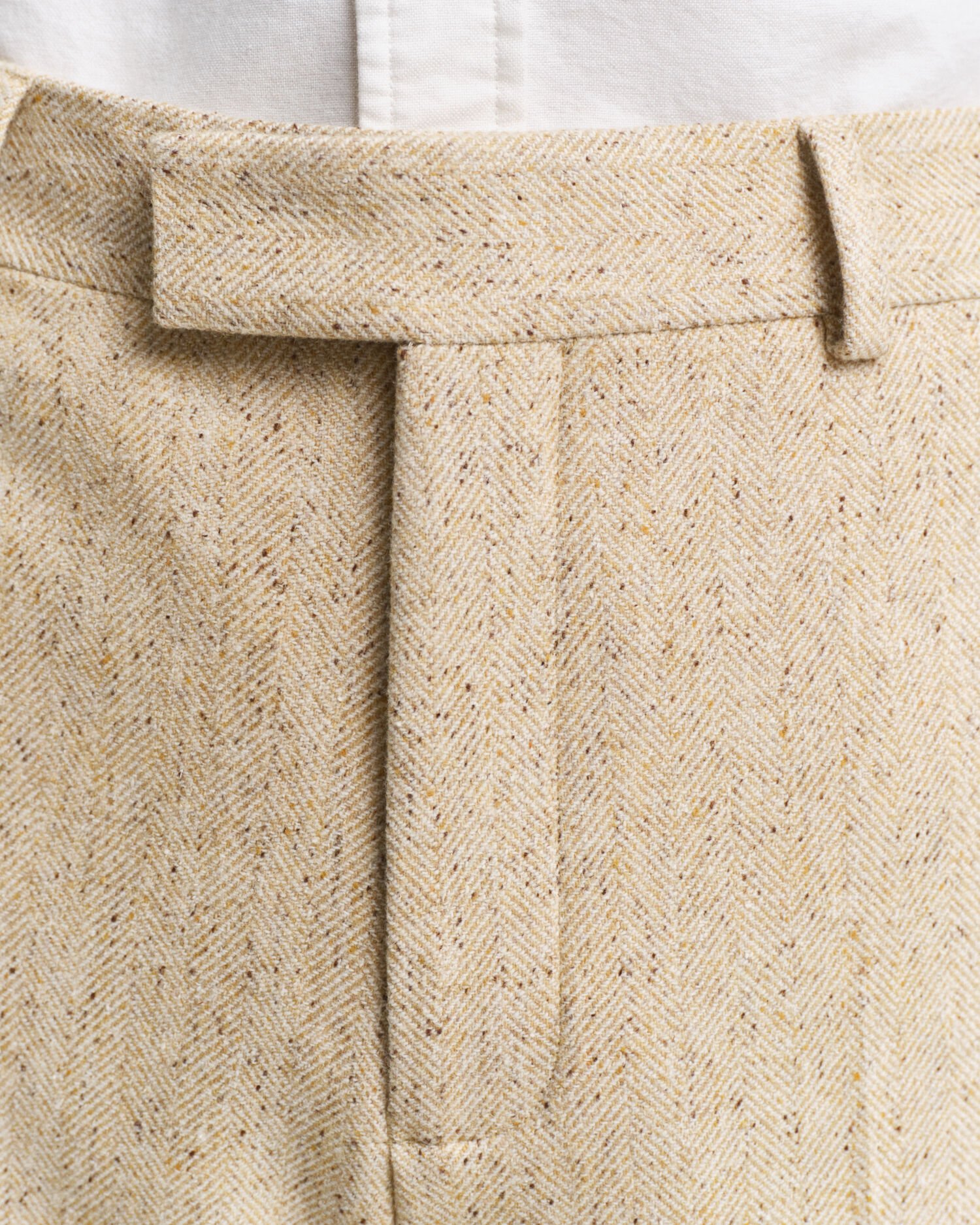 Relaxed Fit Herringbone Anzughose mit Noppeneffekt