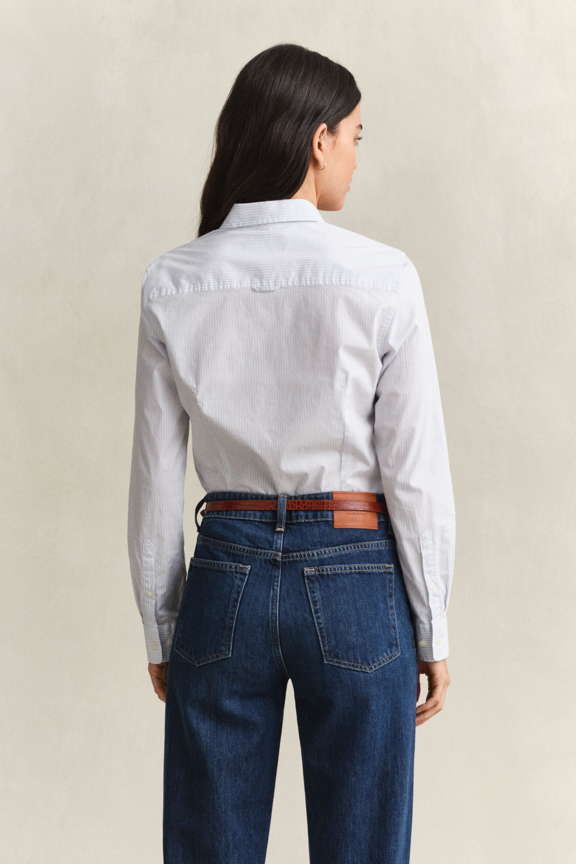 Gestreifte Popeline-Bluse