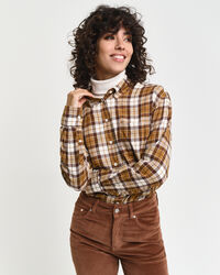 Relaxed Fit Flanellbluse mit Karomuster