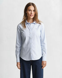Slim Fit Oxford-Bluse mit Stretch