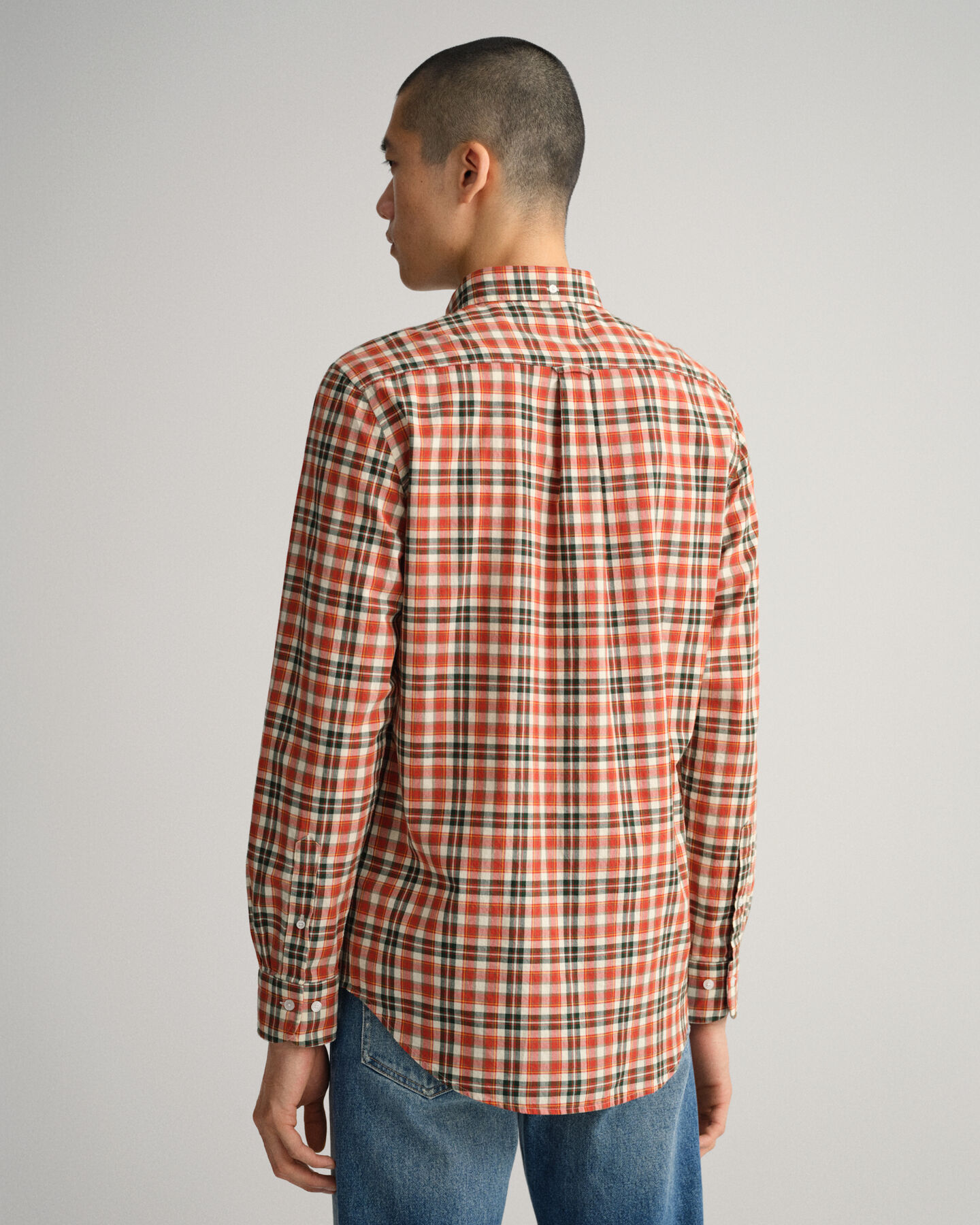 Regular Fit Broadcloth Hemd mit Tartan-Muster