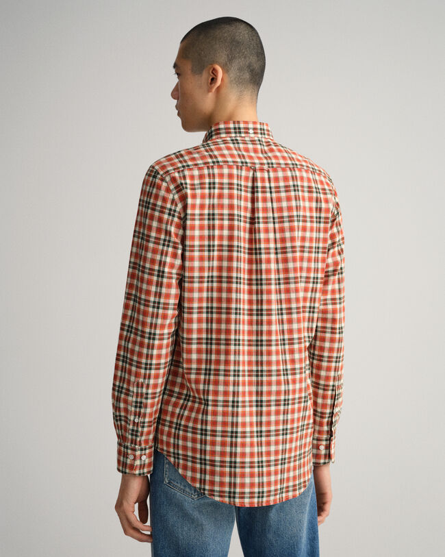 Regular Fit Broadcloth Hemd mit Tartan-Muster