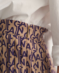 Monogram Faltenrock mit Print
