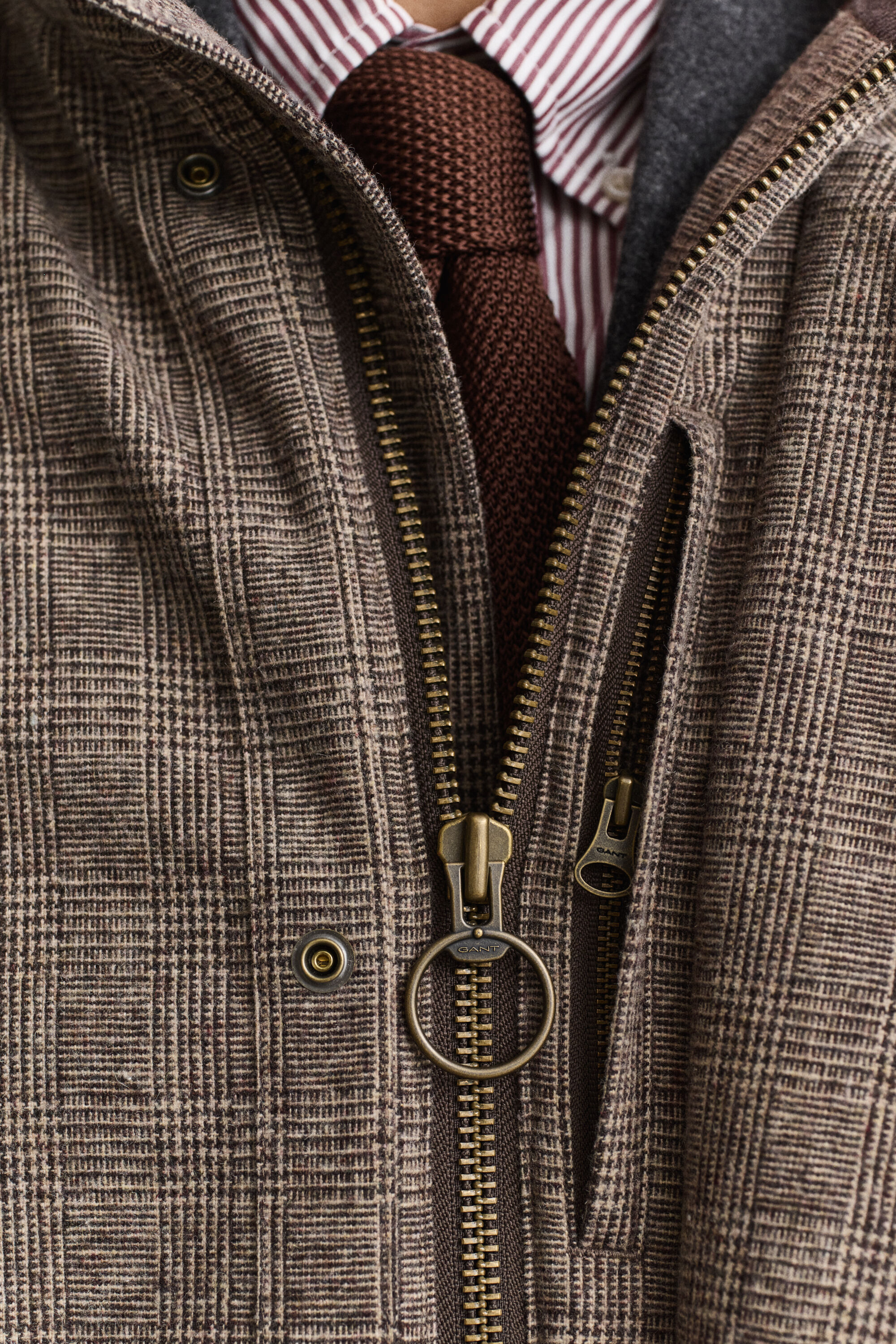 Double Decker Jacke aus Wollmix