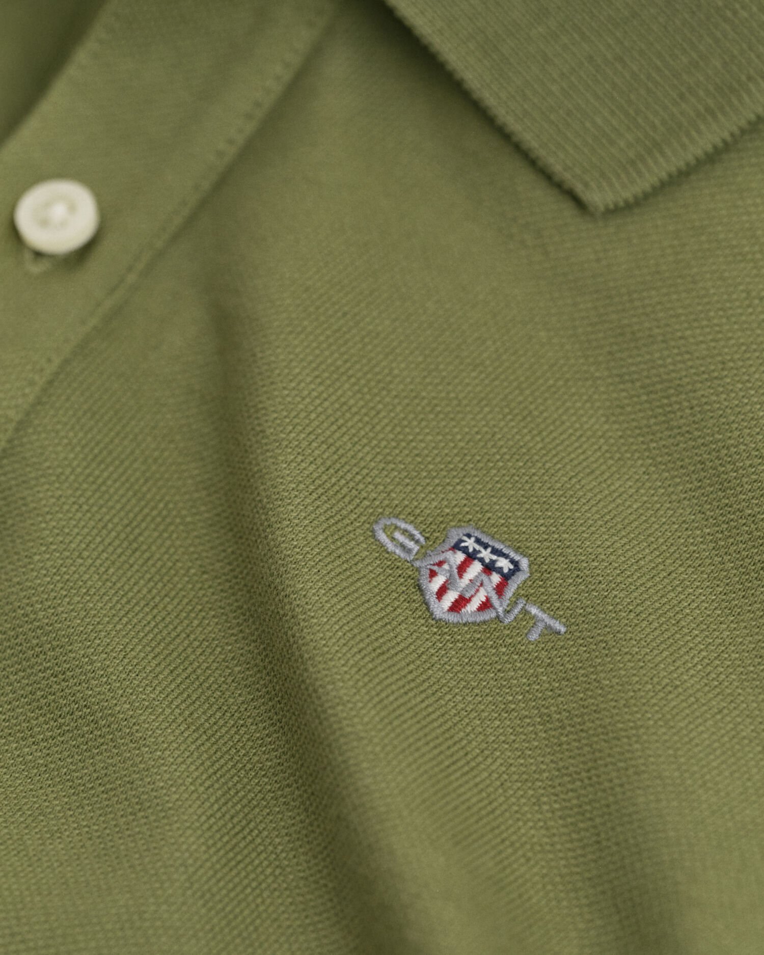 Kids Shield Langarm Piqué Poloshirt