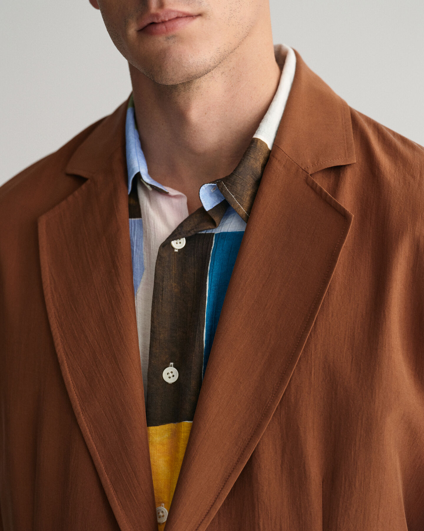 Relaxed Fit Seiden Anzugsakko