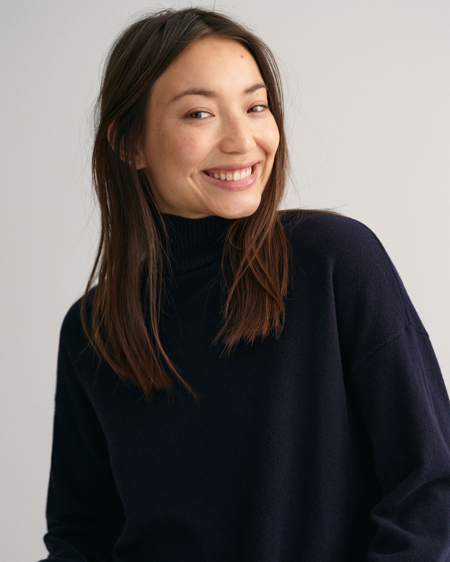 Superfine Lambswool Pullover mit Stehkragen