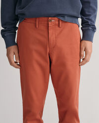 Hallden Slim Fit Twill Chinohose