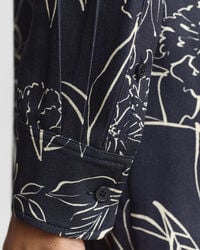 Hemdblusenkleid mit Blumen-Print