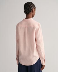 Regular Fit Leinen Chambray Bluse