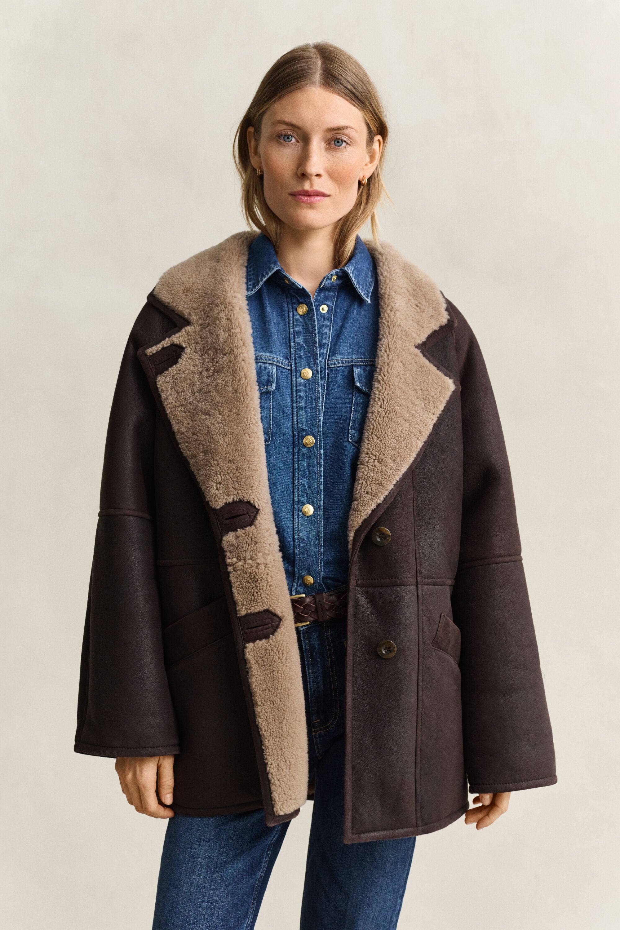 Shearling-Jacke