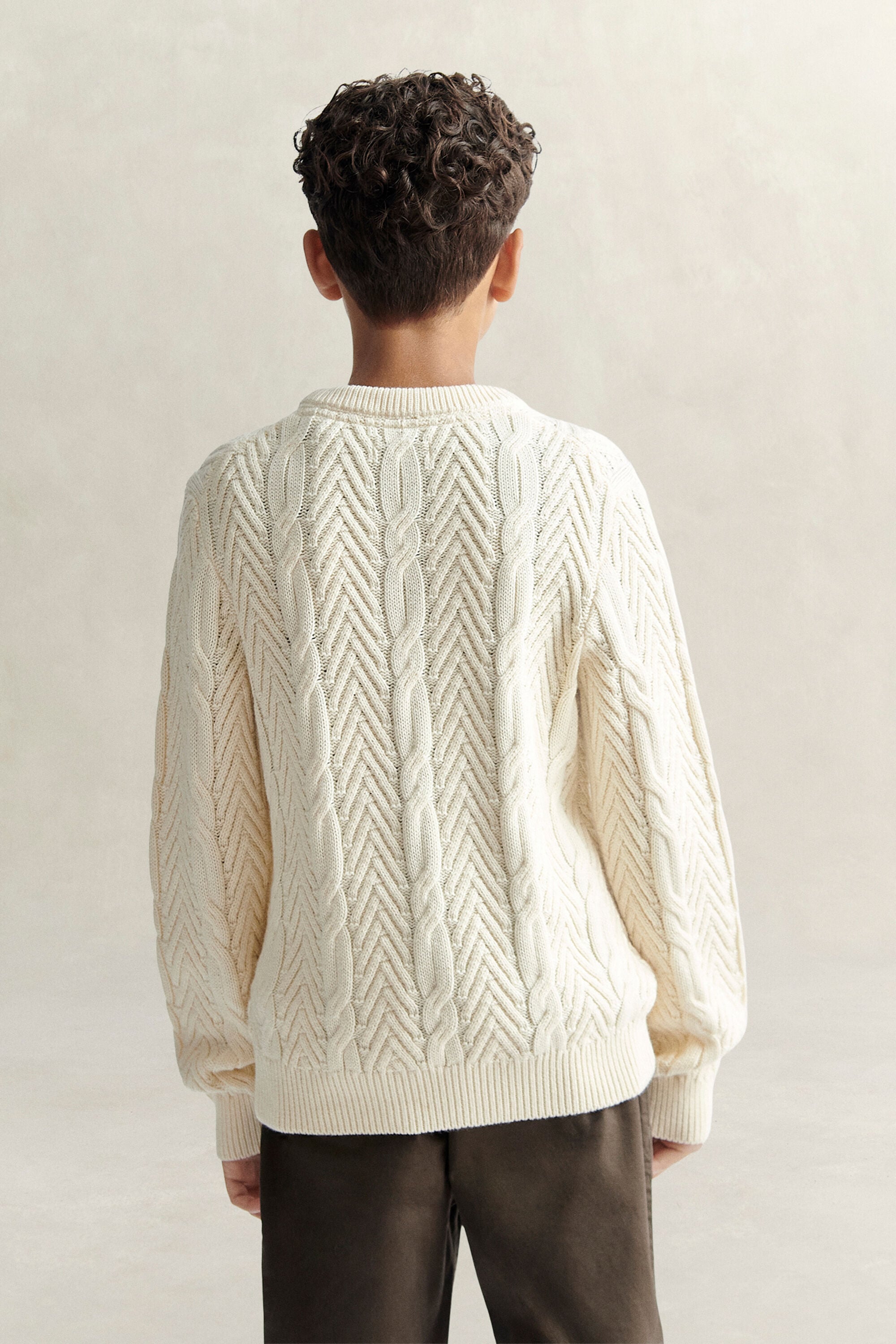 Teen Boys Zopfstrickpullover