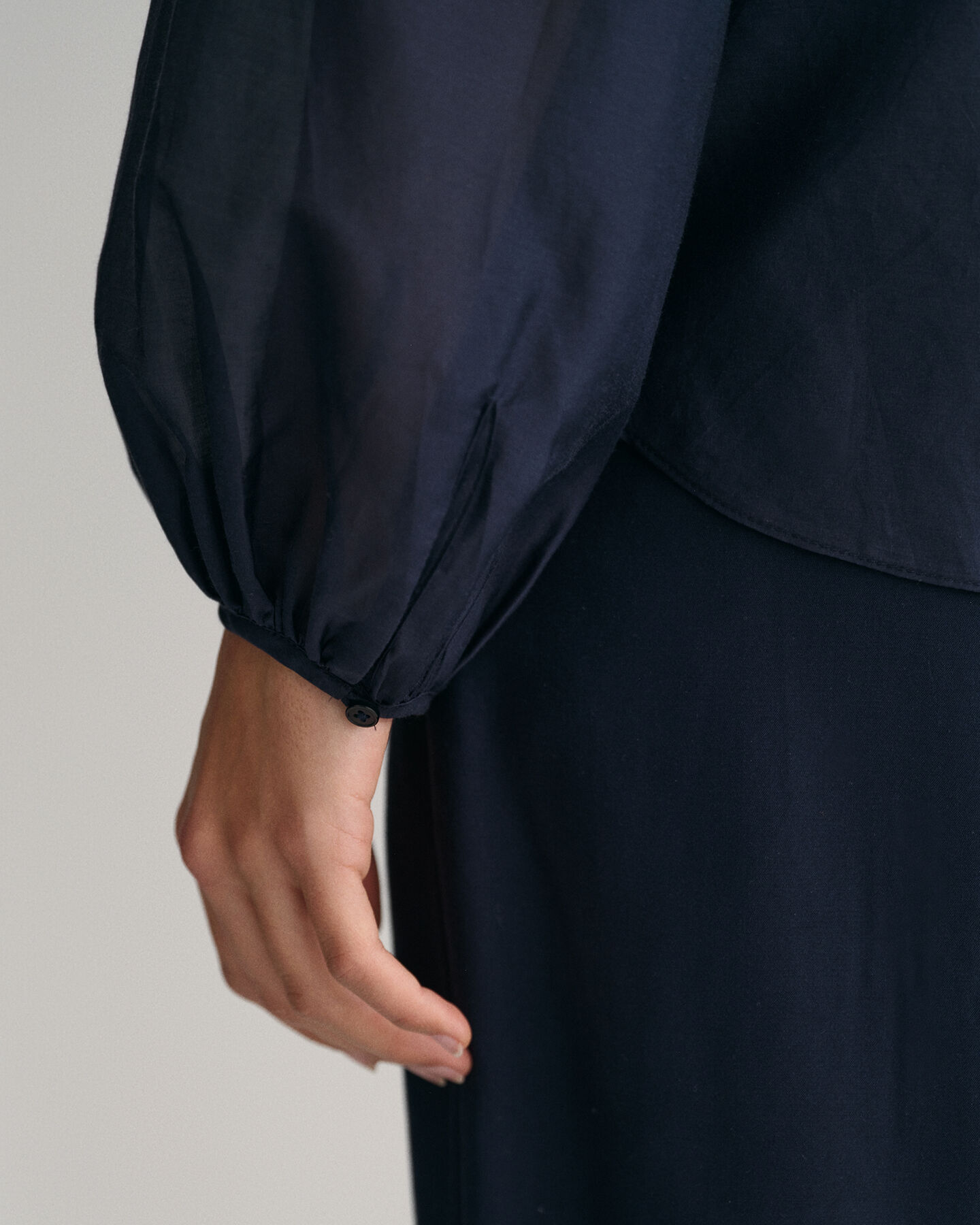 Relaxed Fit Baumwoll Seiden Bluse