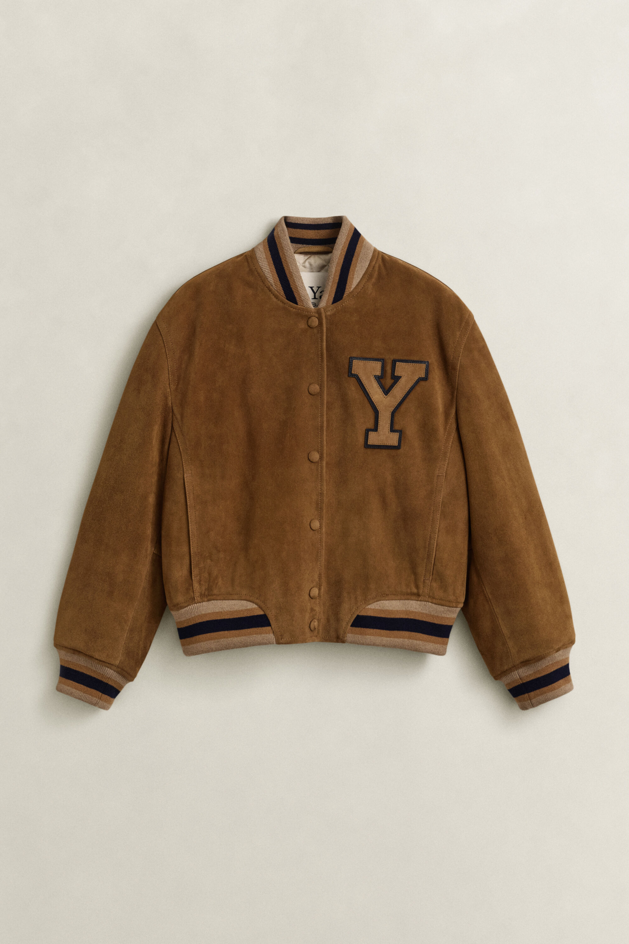 Gant x Yale Varsity Jacket aus Veloursleder