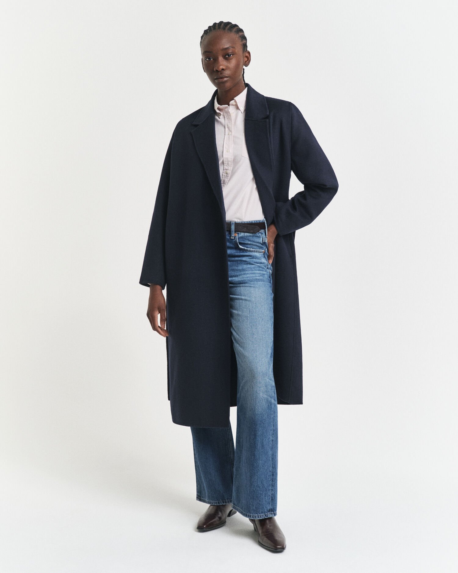 Regular Fit Classic Oxford-Bluse mit Streifen