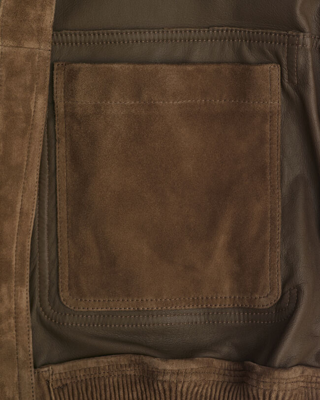 Fliegerjacke aus Veloursleder