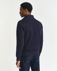 Sacker Rib Sweatshirt mit Reißverschlusskragen