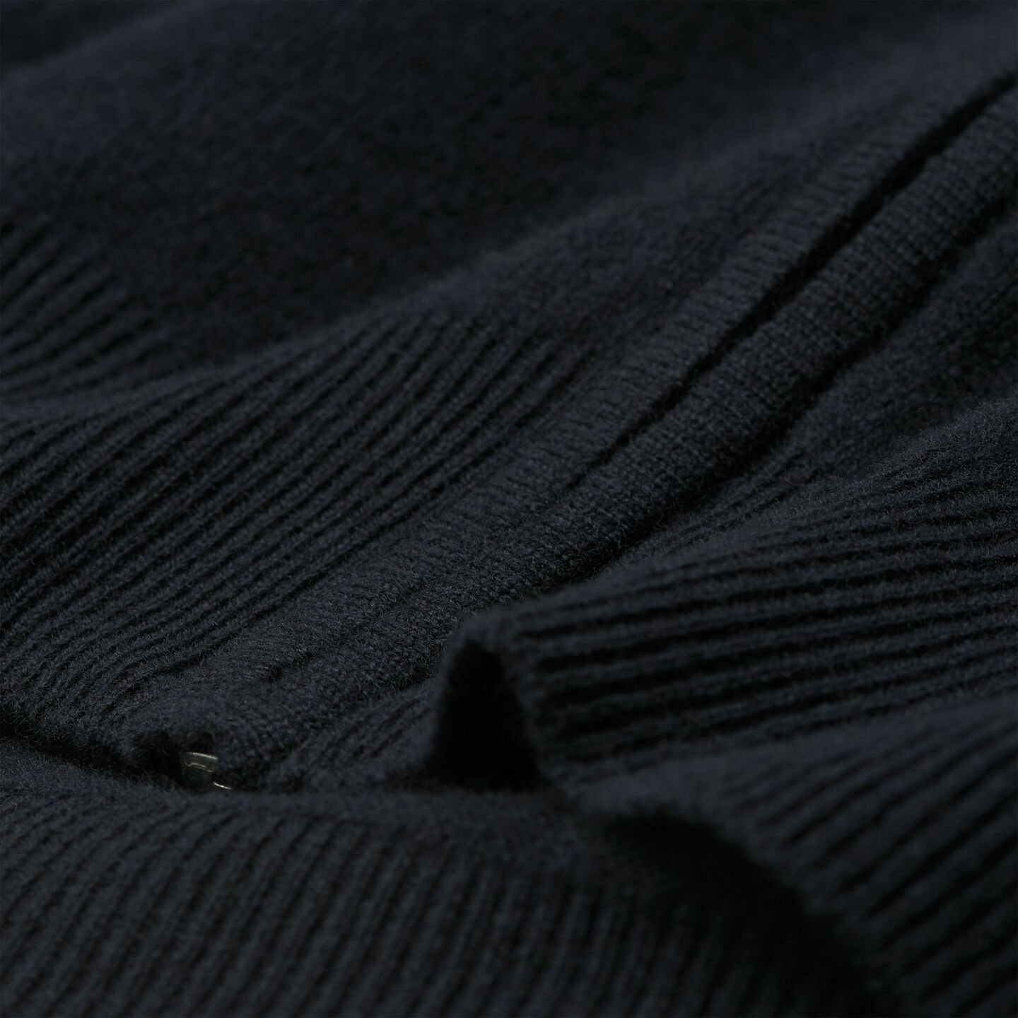 Strickjacke aus Super Fine Lambswool mit Reißverschluss