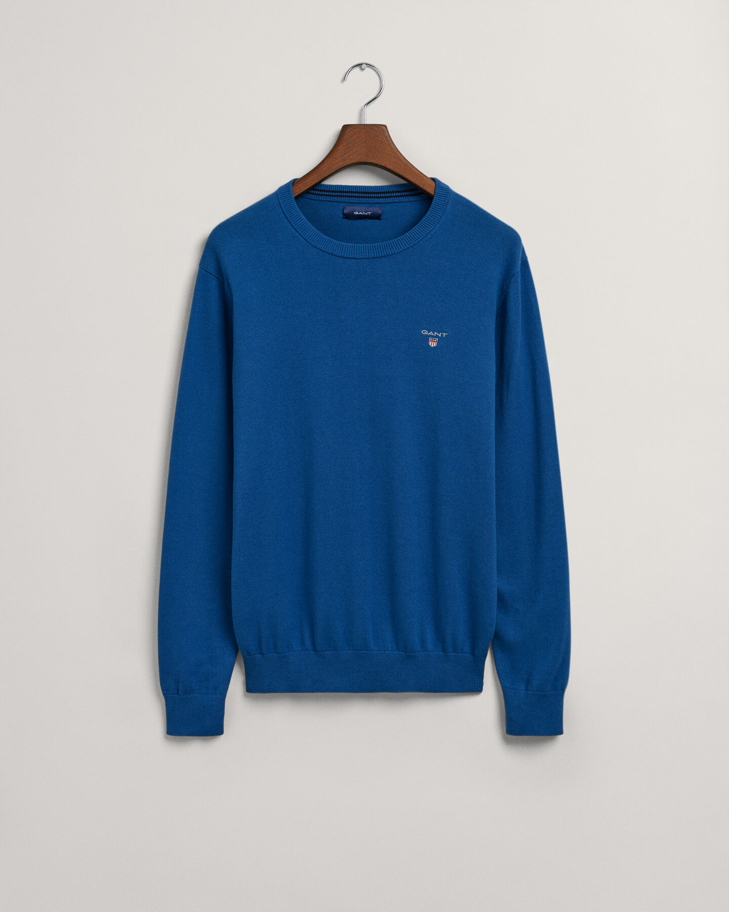 Classic Rundhalspullover aus Baumwolle