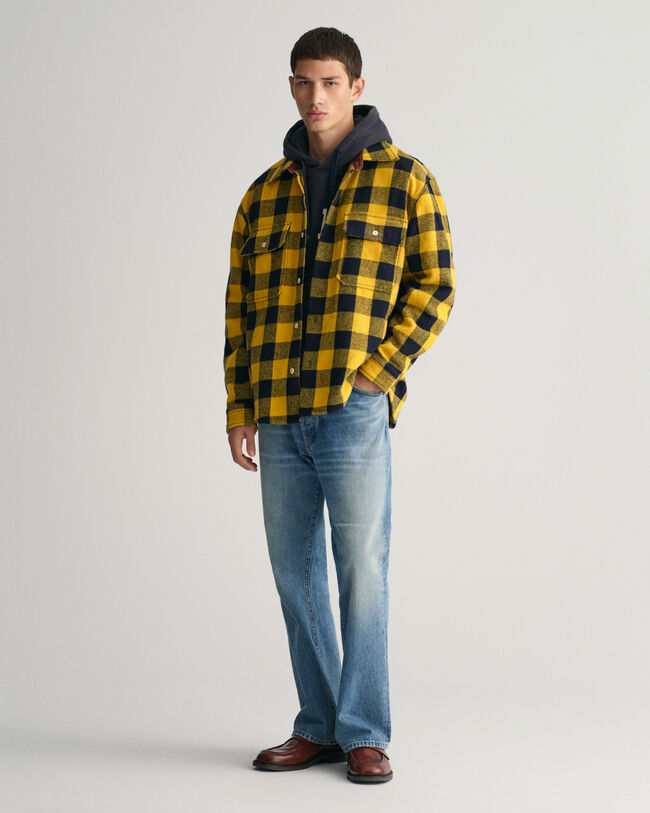 Buffalo Hemdjacke aus Wollgemisch